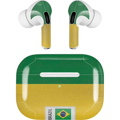 Brazil Soccer Flag AirPods Pro 2nd Gen Skin